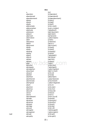 英语词表（15000词带音标excel版）.xls
