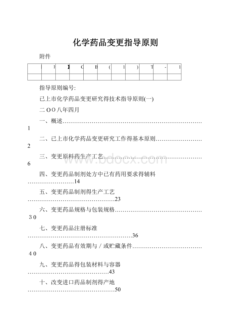 化学药品变更指导原则.docx