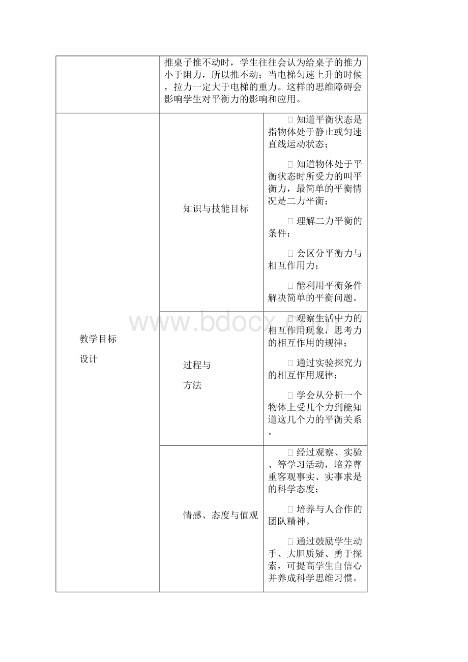 人教版八年级下册第八章第二节二力平衡教学设计.docx_第2页