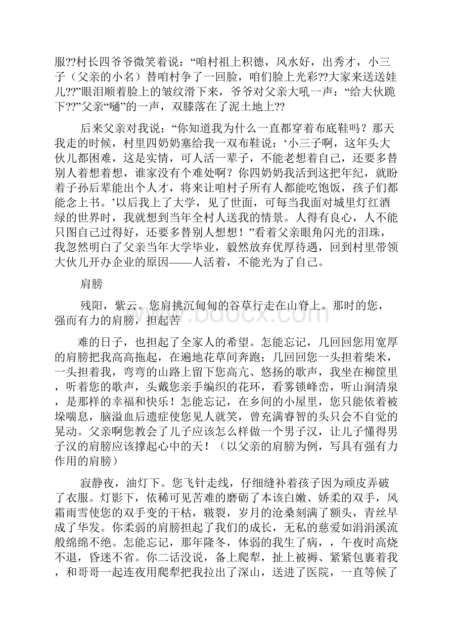 爸爸作文之爸爸最温暖的肩膀作文.docx_第2页