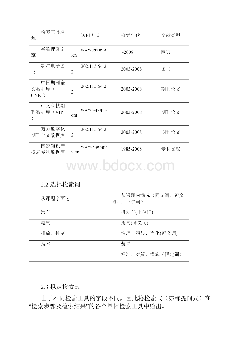 文献检索综合报告 汽车尾气的排放控制新技术.docx_第3页