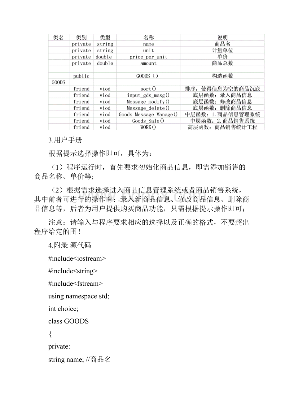 C++课程设计商品销售统计.docx_第2页