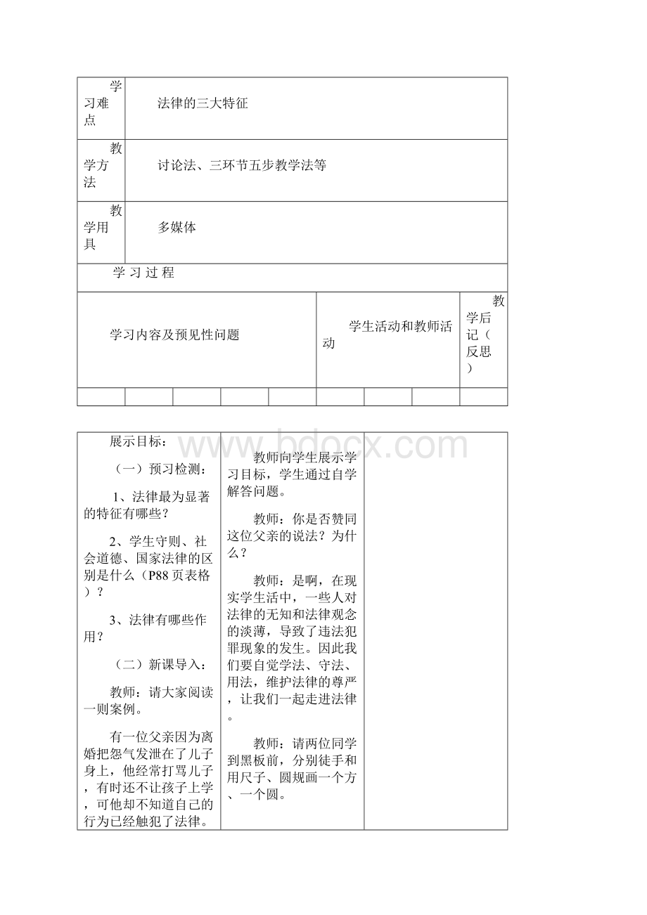 七年级思想品德下册第四单元教案.docx_第2页