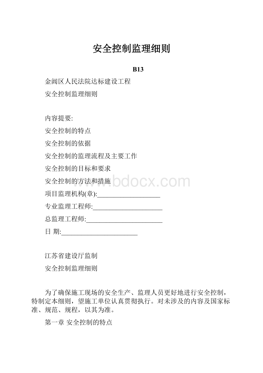 安全控制监理细则.docx