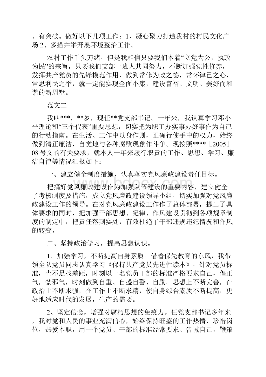 党支部书记述职报告.docx_第3页