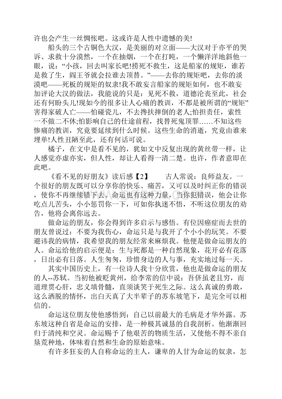 寒假看不见的好朋友读后感作文.docx_第3页