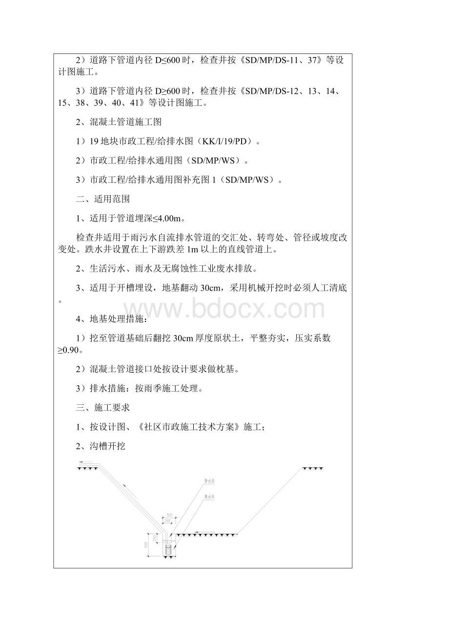 国外市政道路钢筋混凝土管及检查井施工技术交底secret.docx_第2页