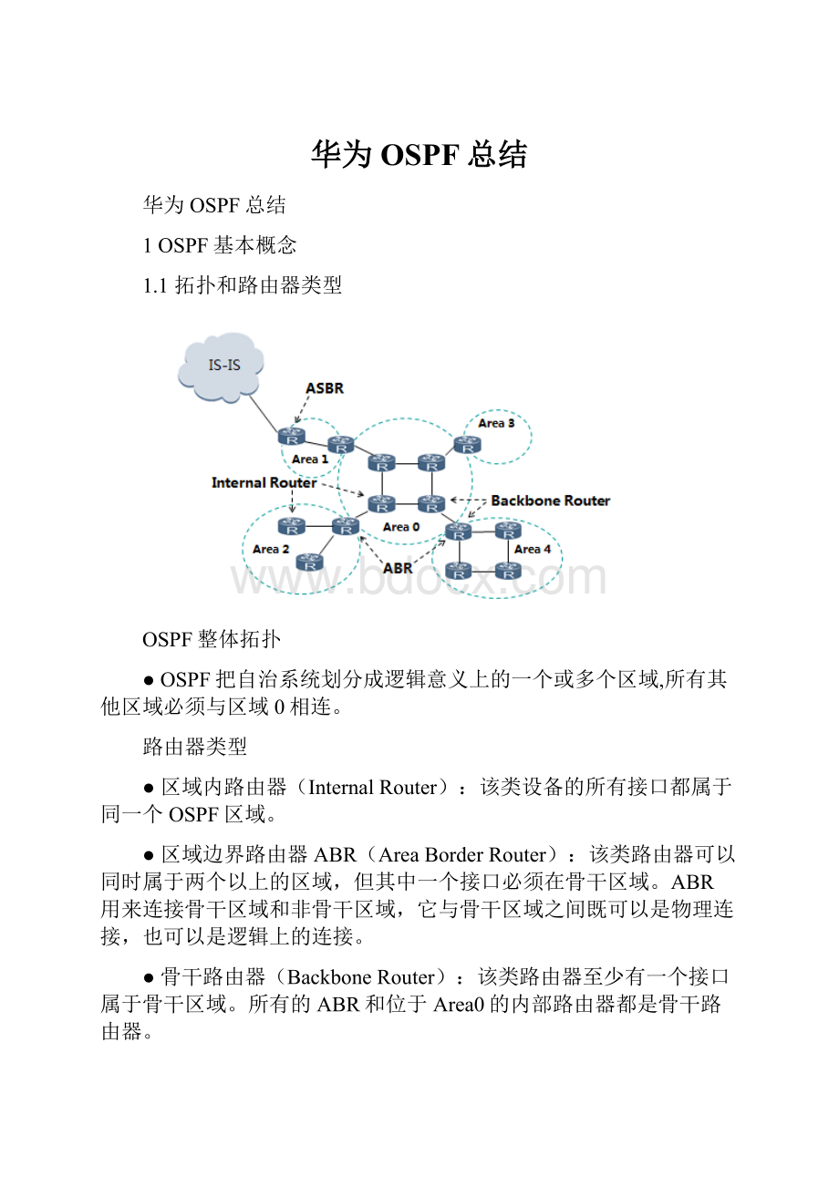 华为OSPF总结.docx