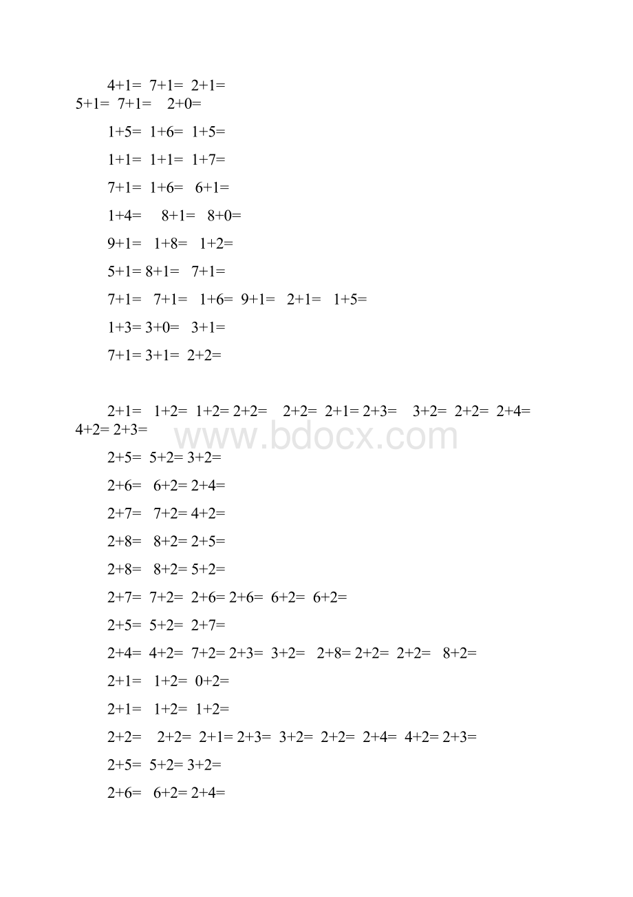 一年级10以内加法练习题.docx_第3页