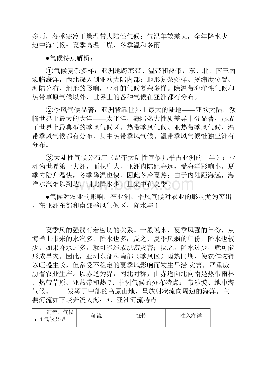 人教版七年级地理下册知识点归纳.docx_第3页