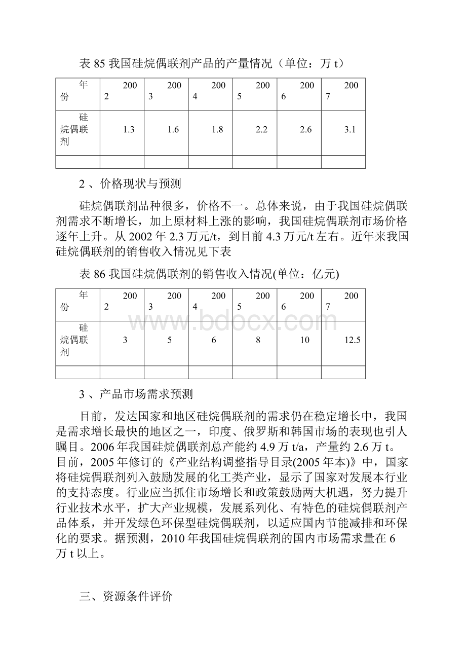 硅烷偶联剂生产新建项目可行性研究报告.docx_第3页