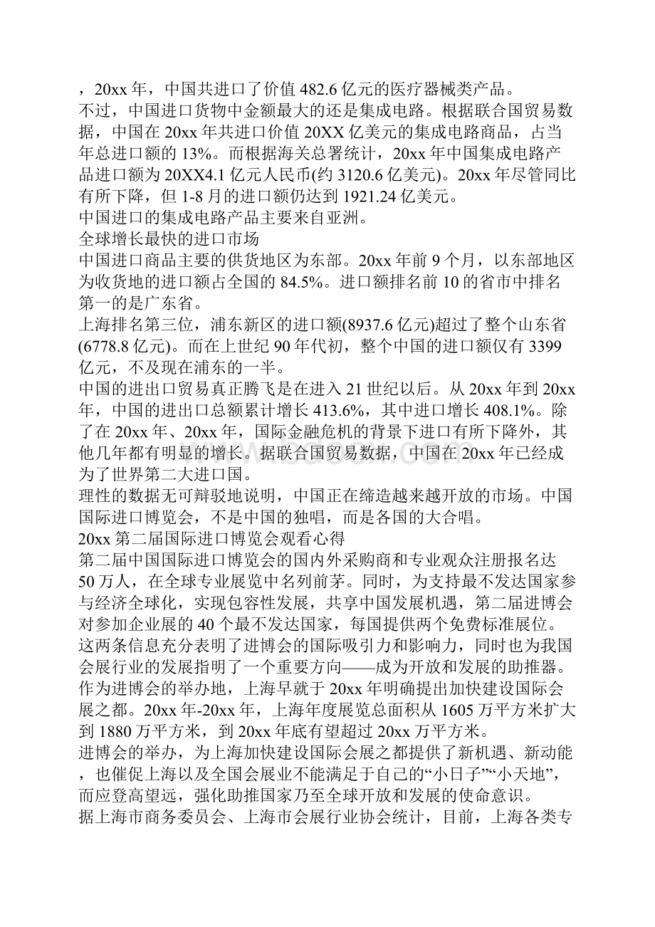 进博会开幕式主席演讲观后感心得5篇.docx_第3页