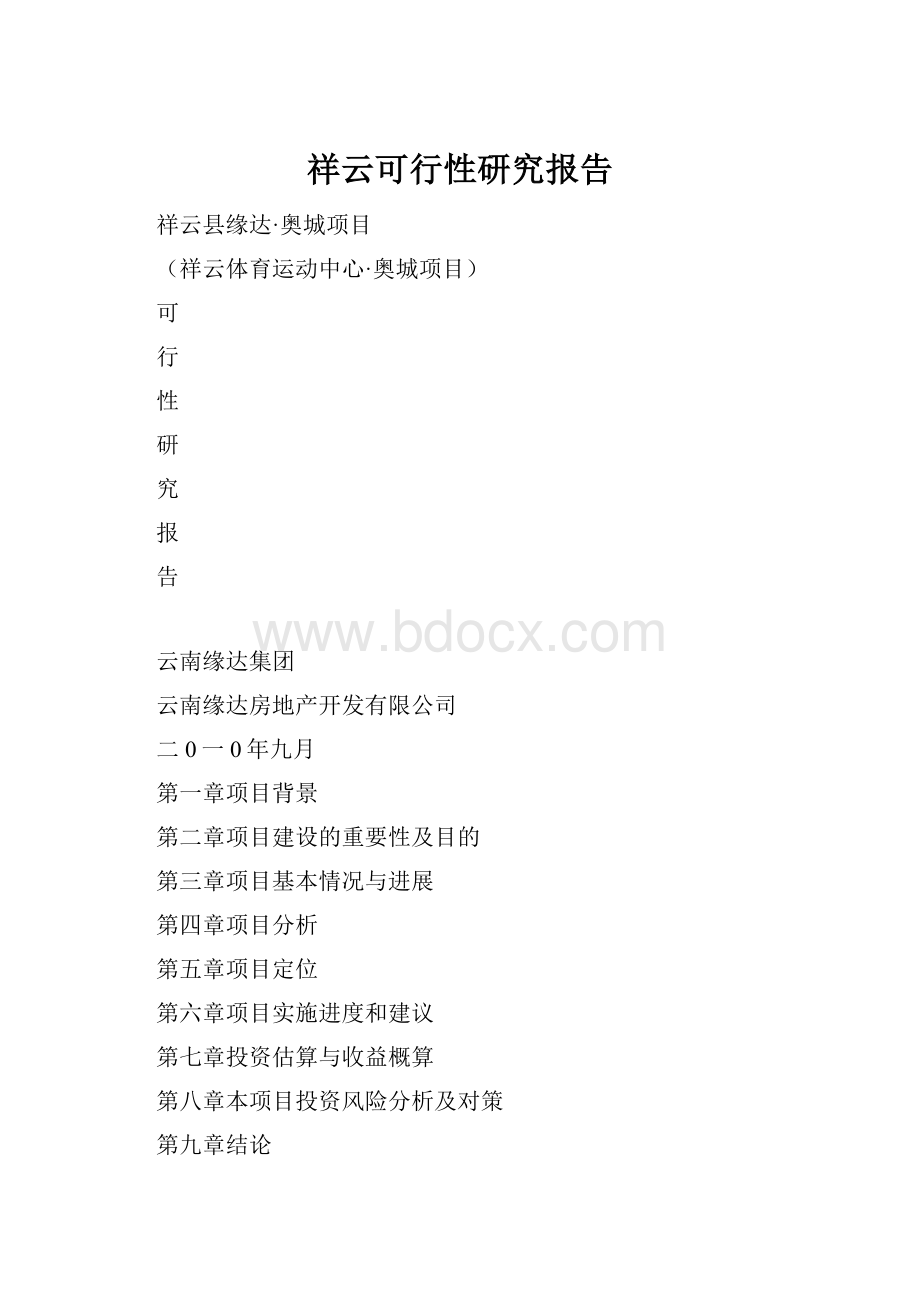 祥云可行性研究报告.docx