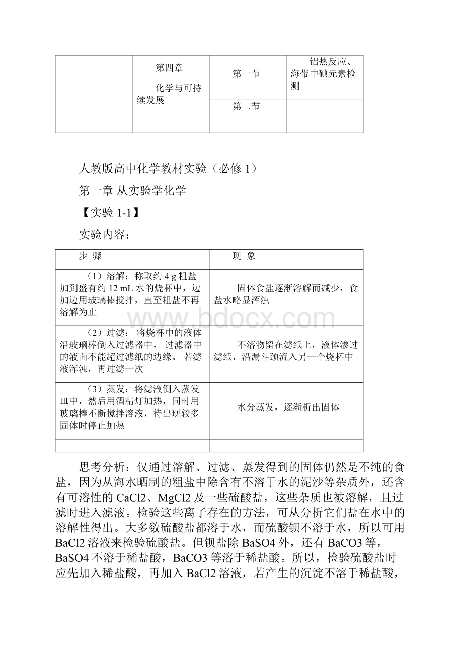 完整版人教版高中化学教材实验内容.docx_第3页