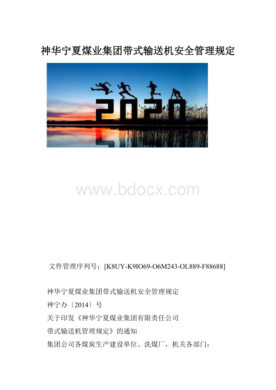 神华宁夏煤业集团带式输送机安全管理规定.docx