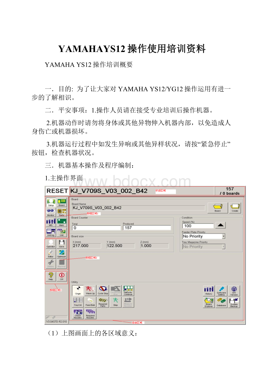 YAMAHAYS12操作使用培训资料.docx