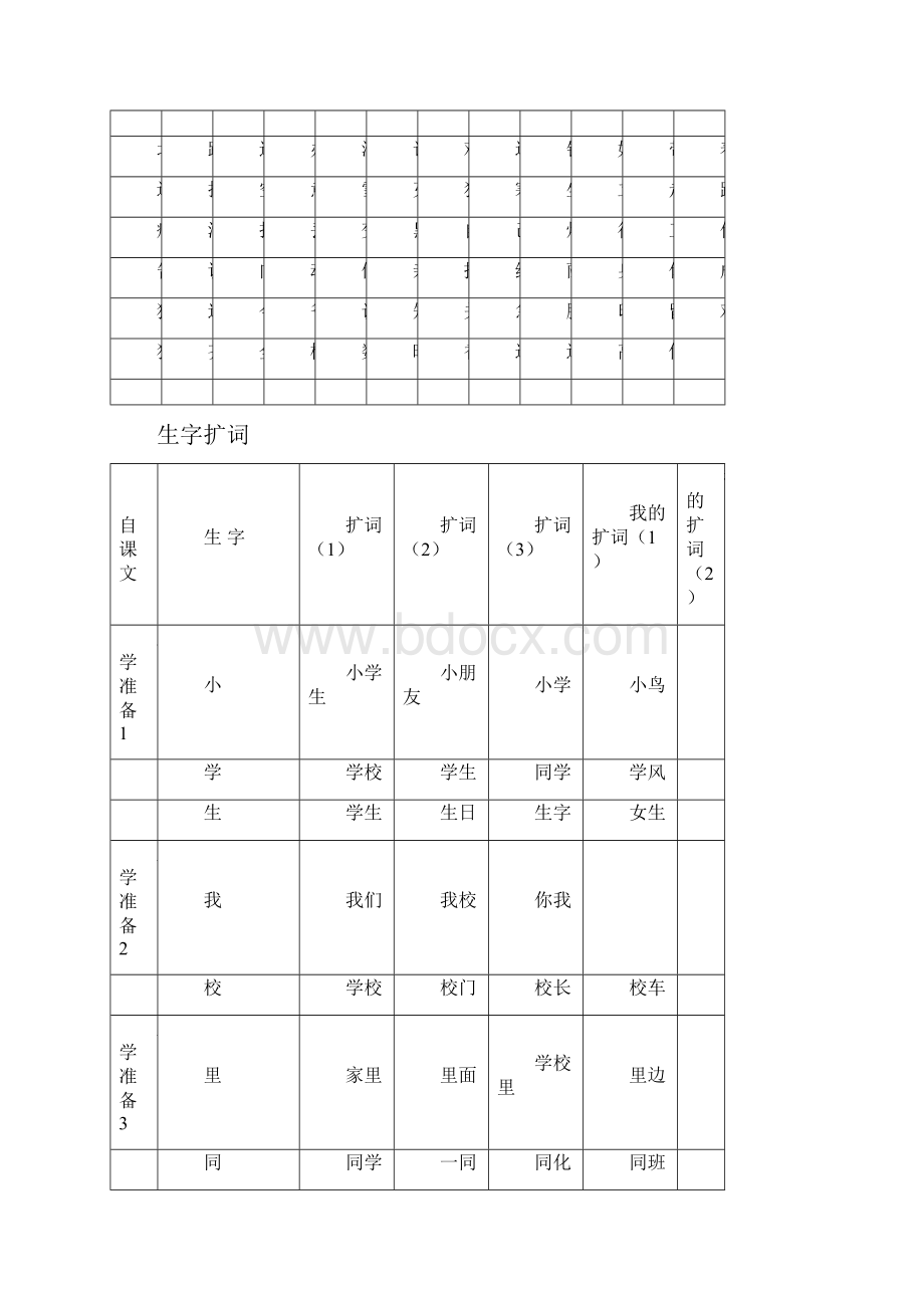 上海一年级语文生字表和组词表之欧阳物创编.docx_第2页