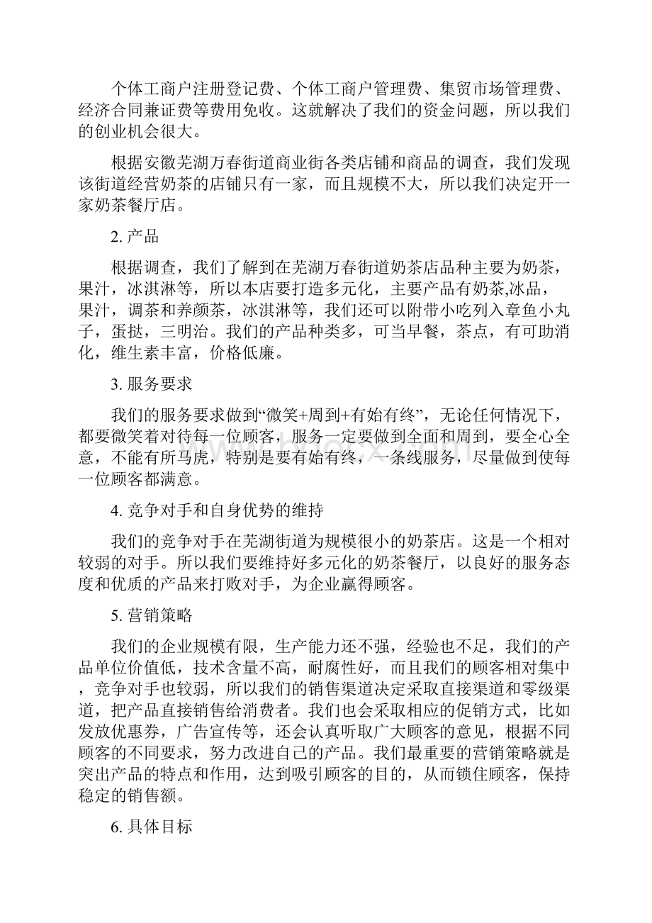 果蔬奶茶主题餐厅投资经营项目创业计划书.docx_第2页