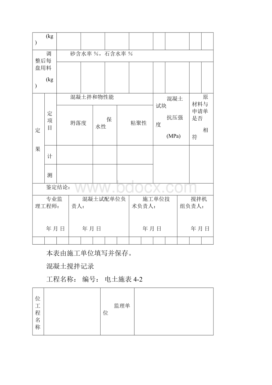 混凝土结构工程施工记录.docx_第2页