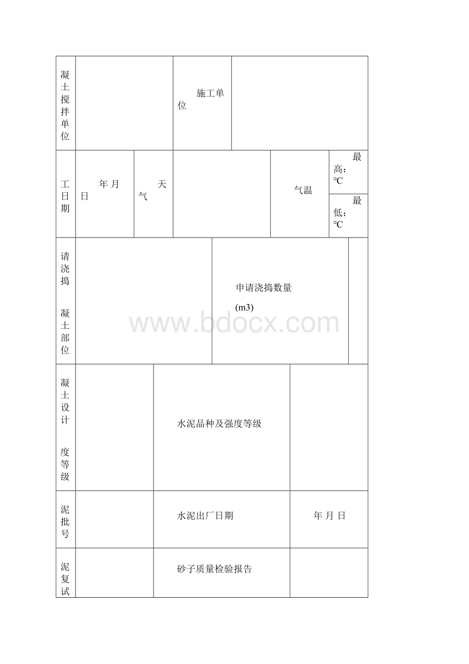 混凝土结构工程施工记录.docx_第3页