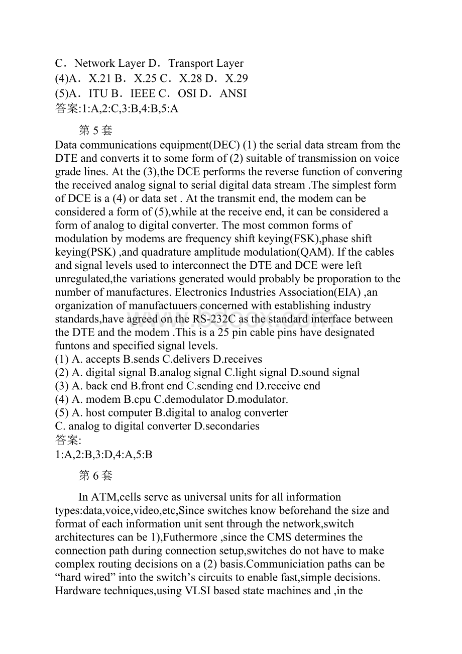 网络工程师英语复习练习题10套.docx_第3页