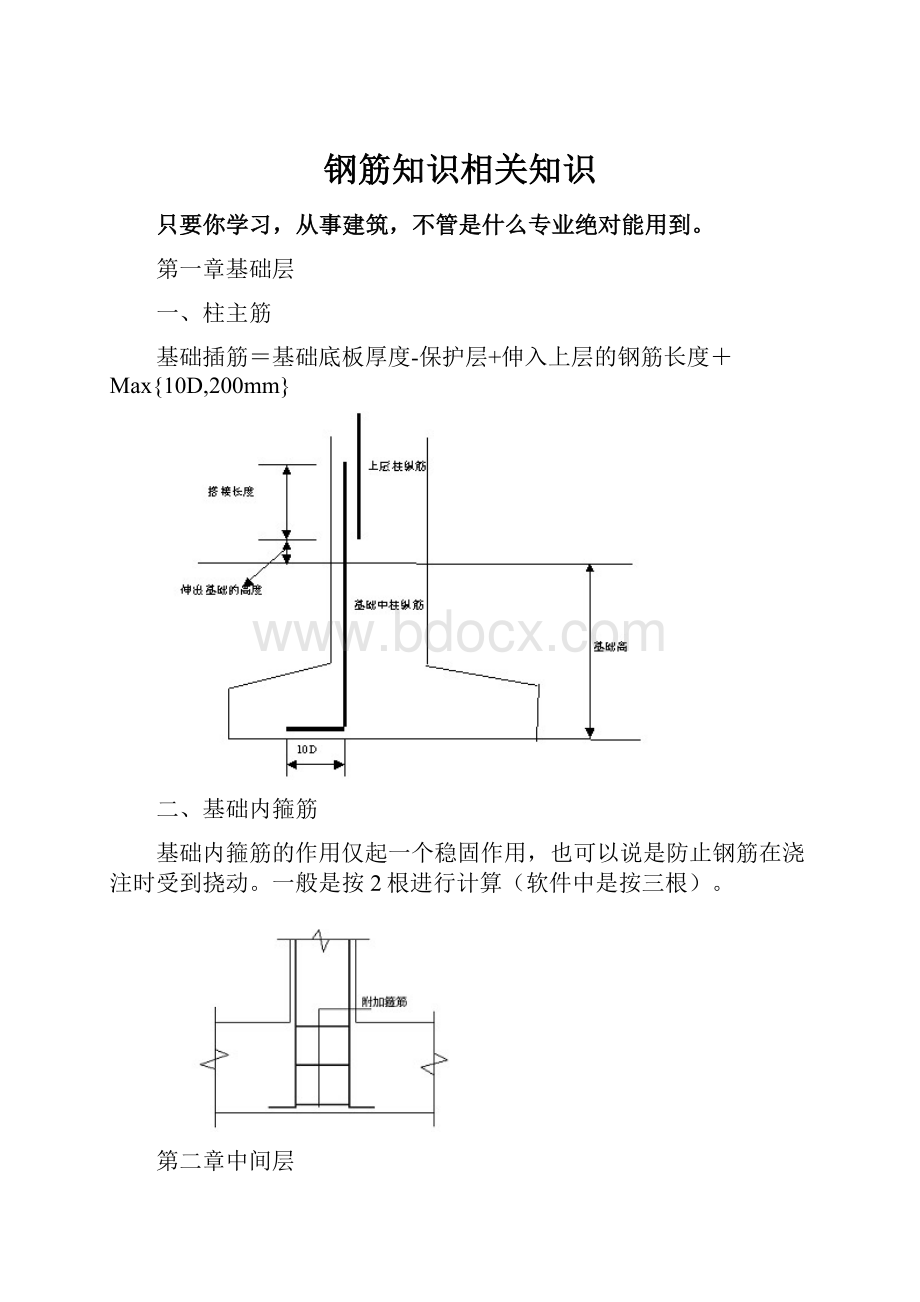 钢筋知识相关知识.docx