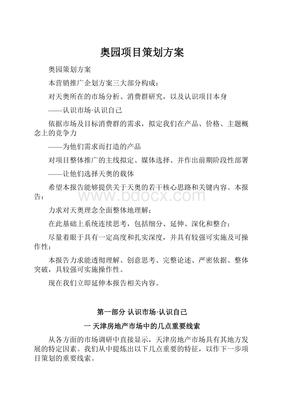 奥园项目策划方案.docx