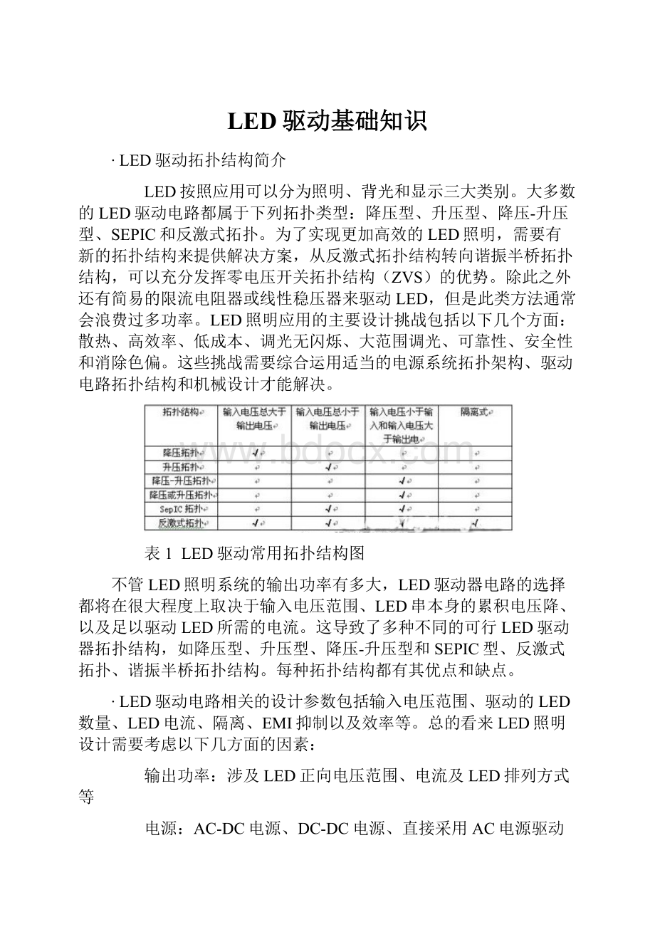 LED驱动基础知识.docx