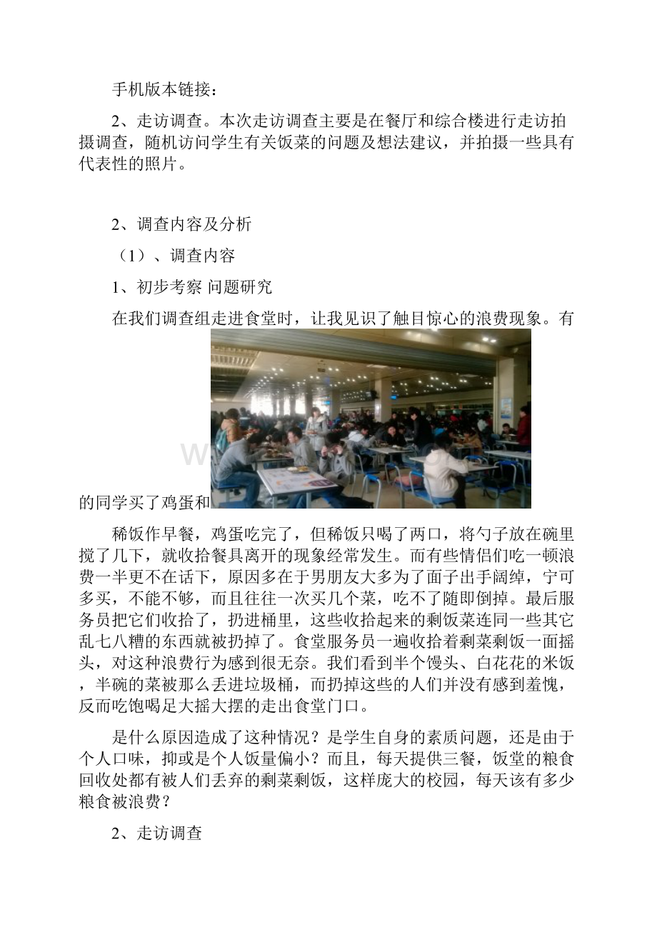 关于饭菜浪费问题的毛概实践报告讲解.docx_第3页