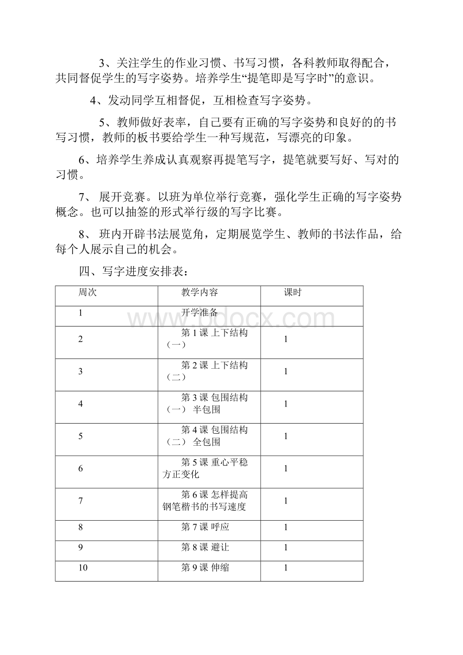 强烈推荐小学六年级下册写字教学计划和教案.docx_第2页