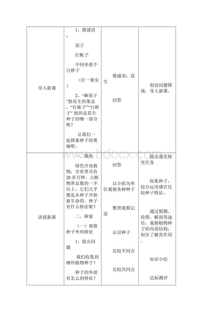 新教材教科版小学科学四年级下册11《种子里孕育着新生命》教案.docx_第2页