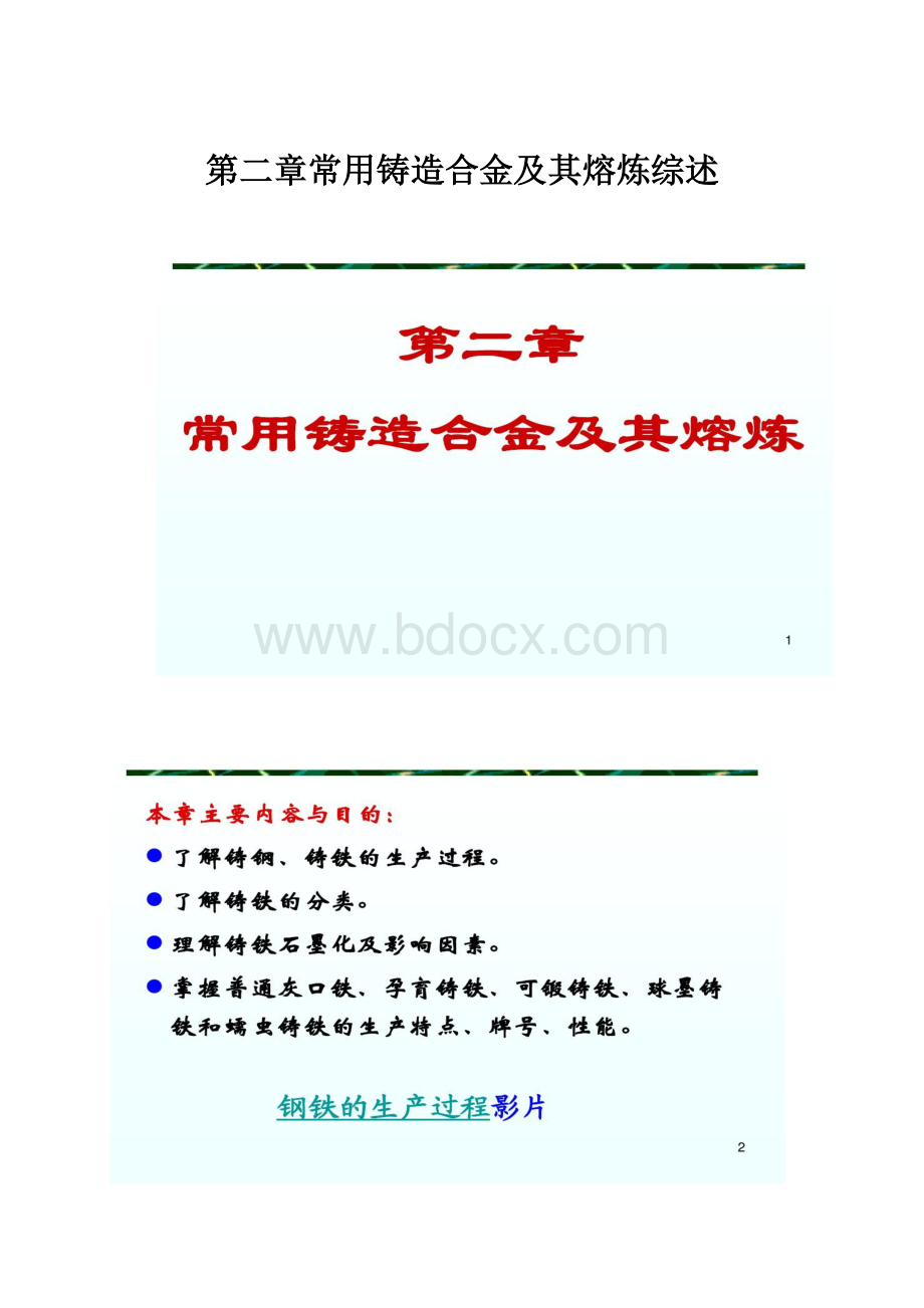 第二章常用铸造合金及其熔炼综述.docx_第1页