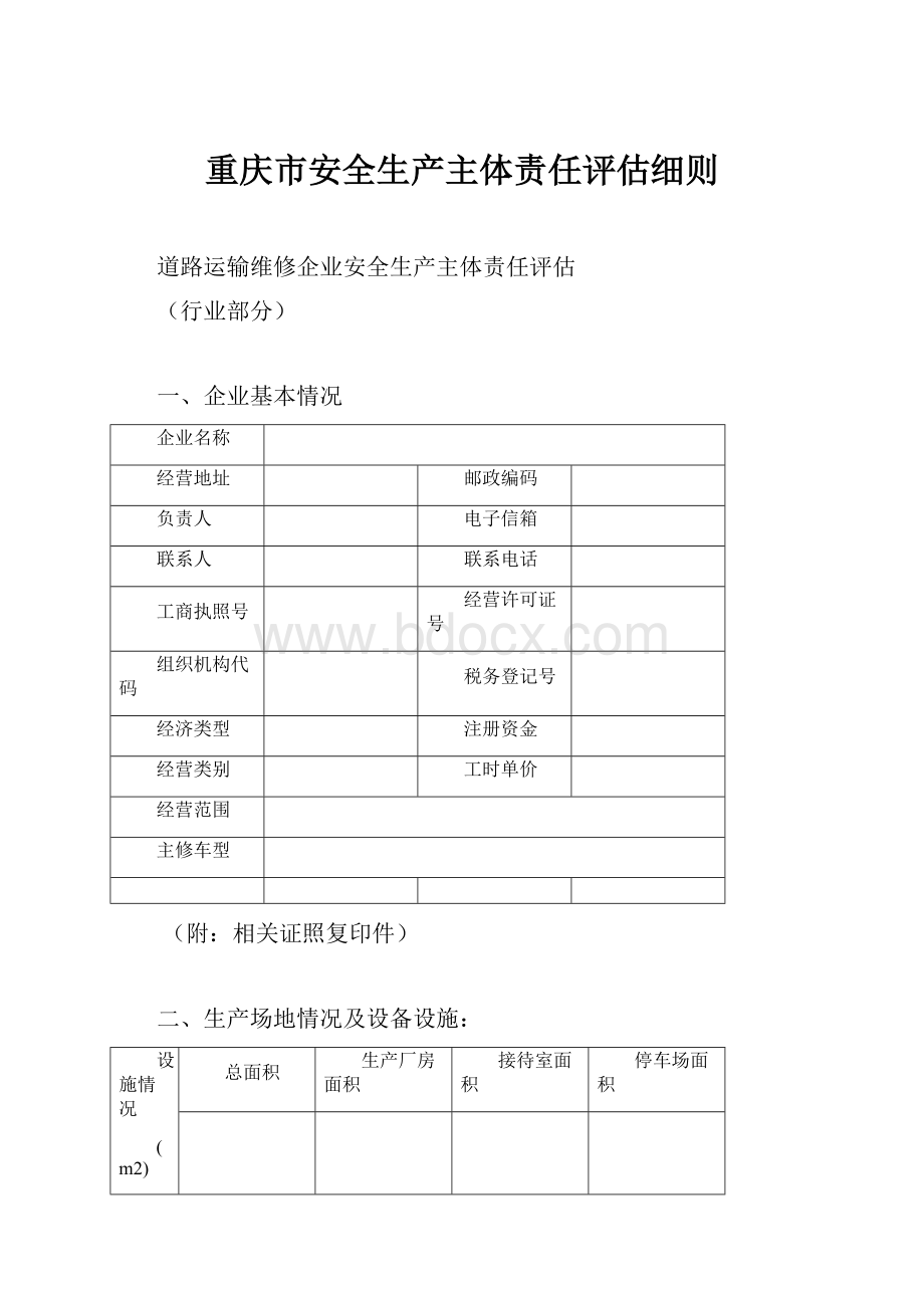 重庆市安全生产主体责任评估细则.docx_第1页