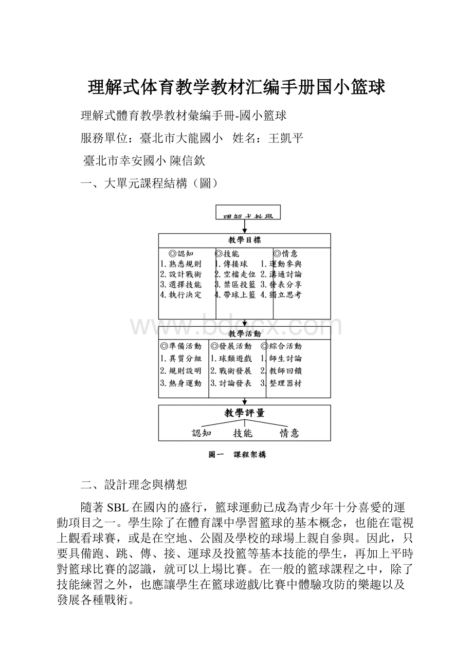 理解式体育教学教材汇编手册国小篮球.docx_第1页