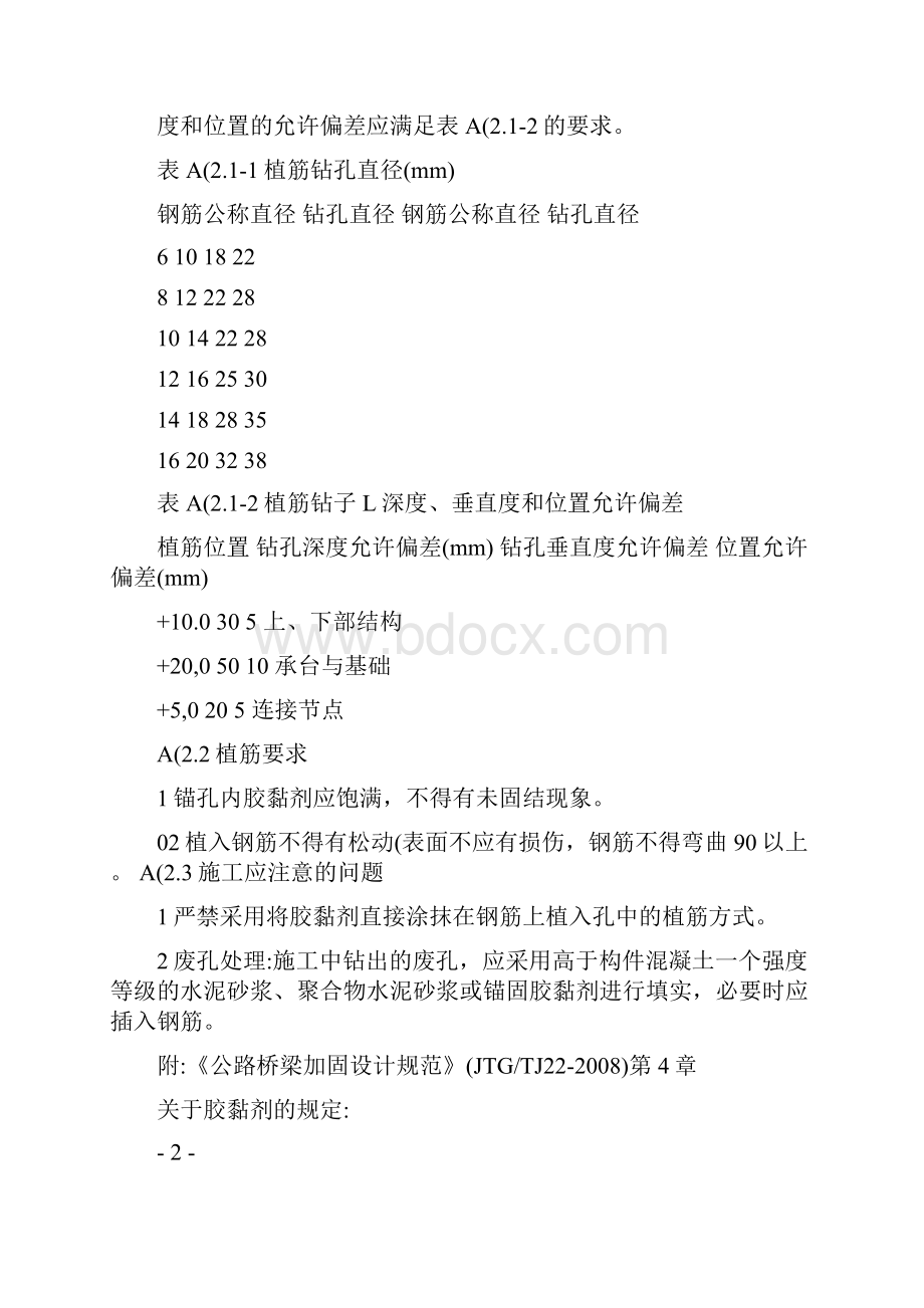 公路桥梁加固施工技术规范jtgtj22植筋施工方法.docx_第3页