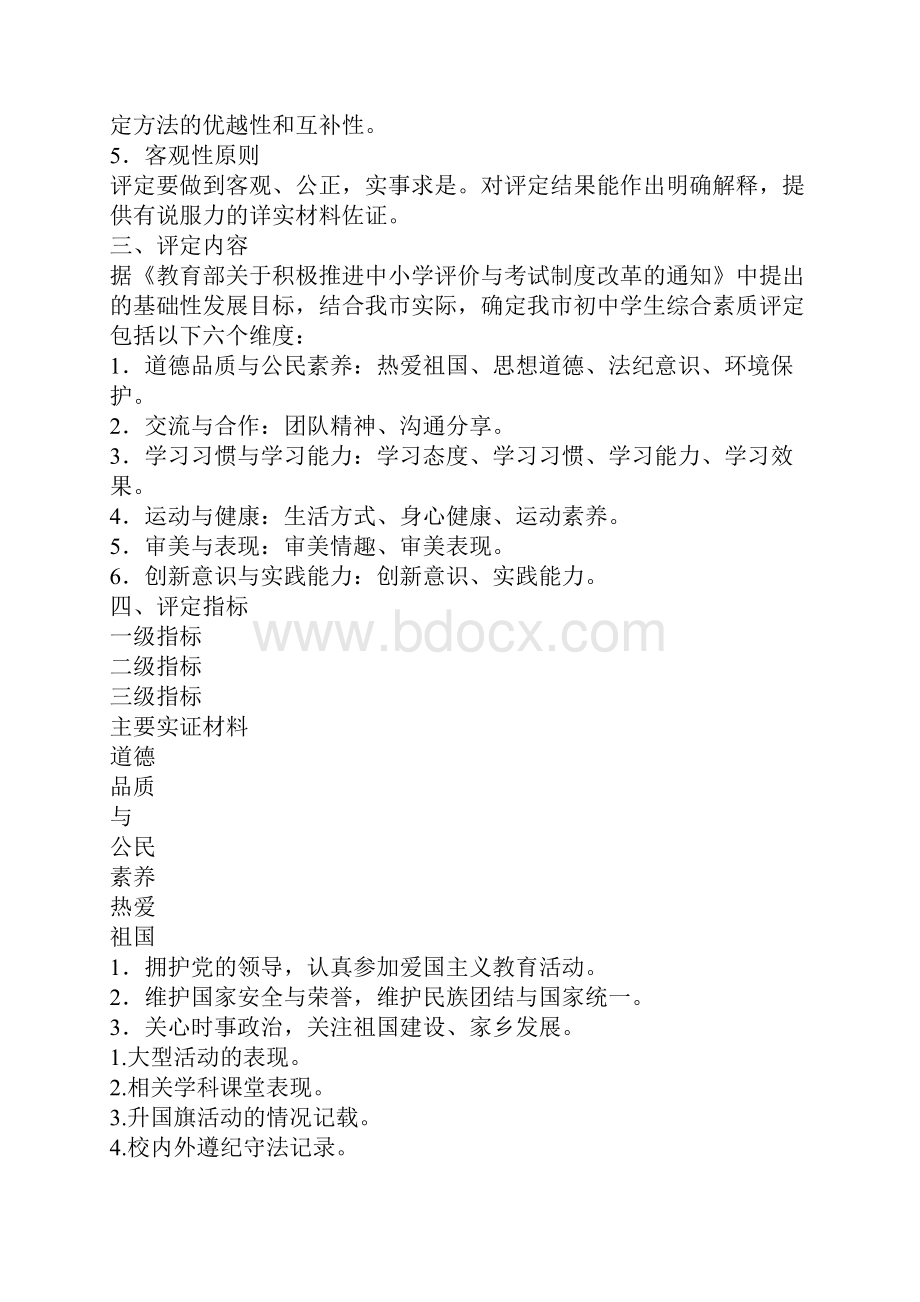 南通市初中学生综合素质评定实施方案试行.docx_第2页