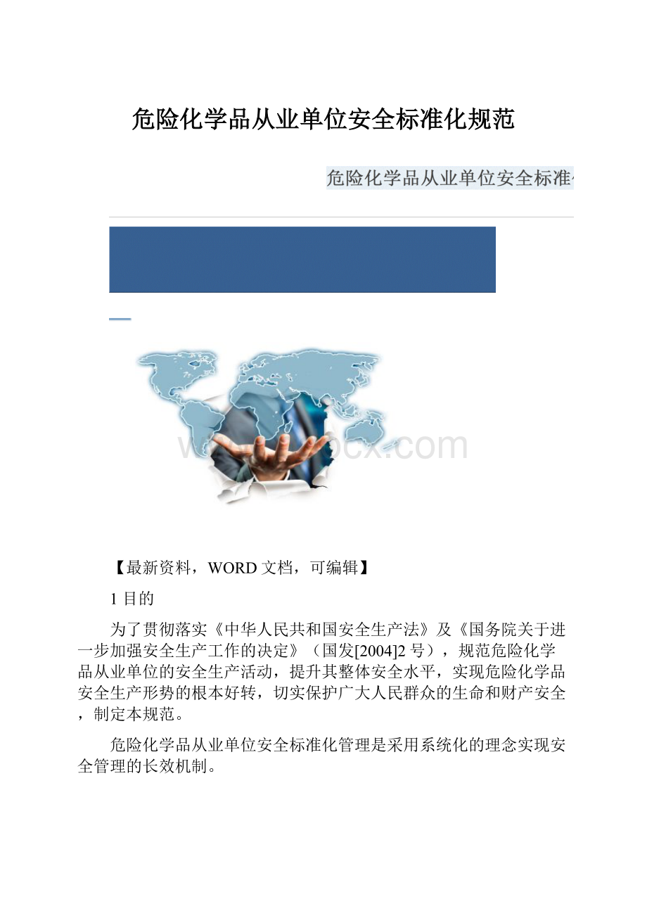 危险化学品从业单位安全标准化规范.docx