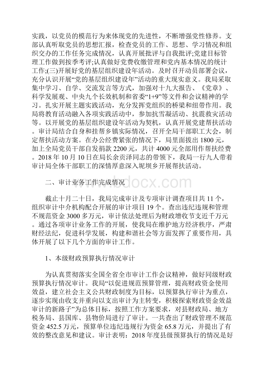 审计局工作总结及工作计划.docx_第2页