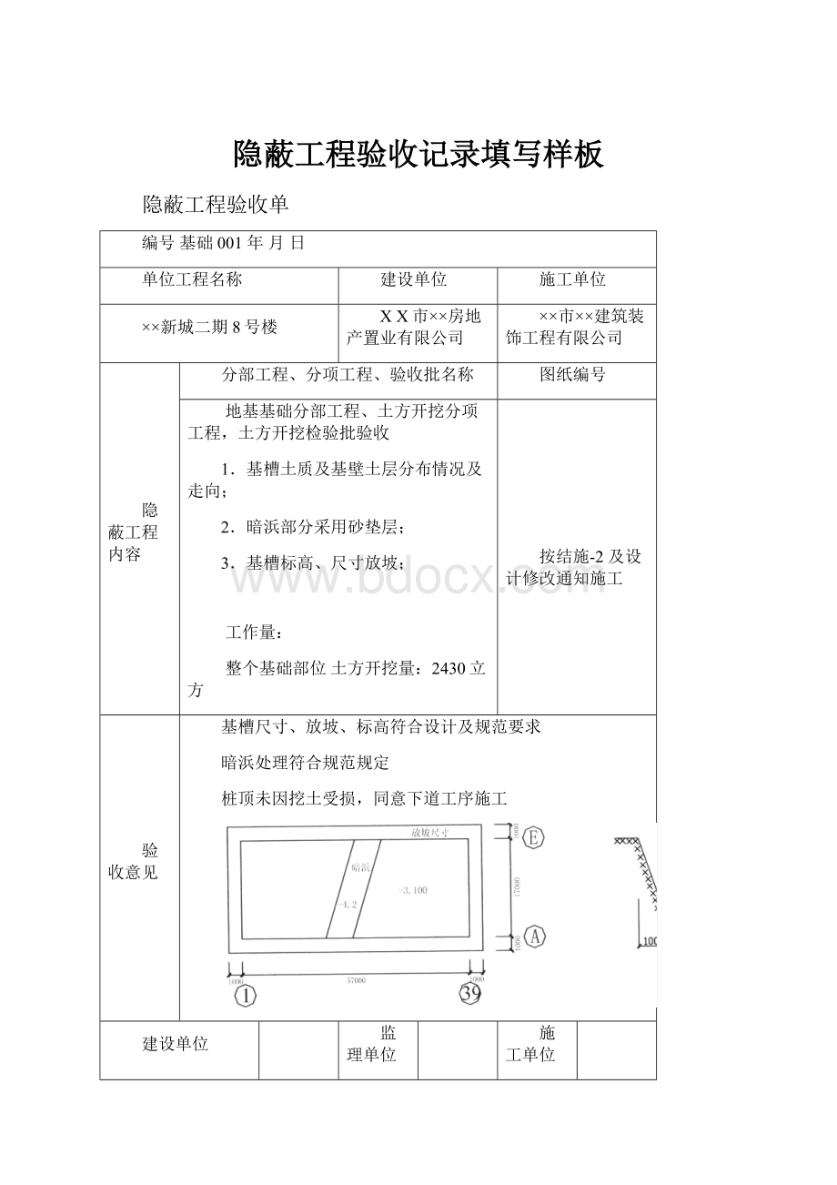 隐蔽工程验收记录填写样板.docx_第1页