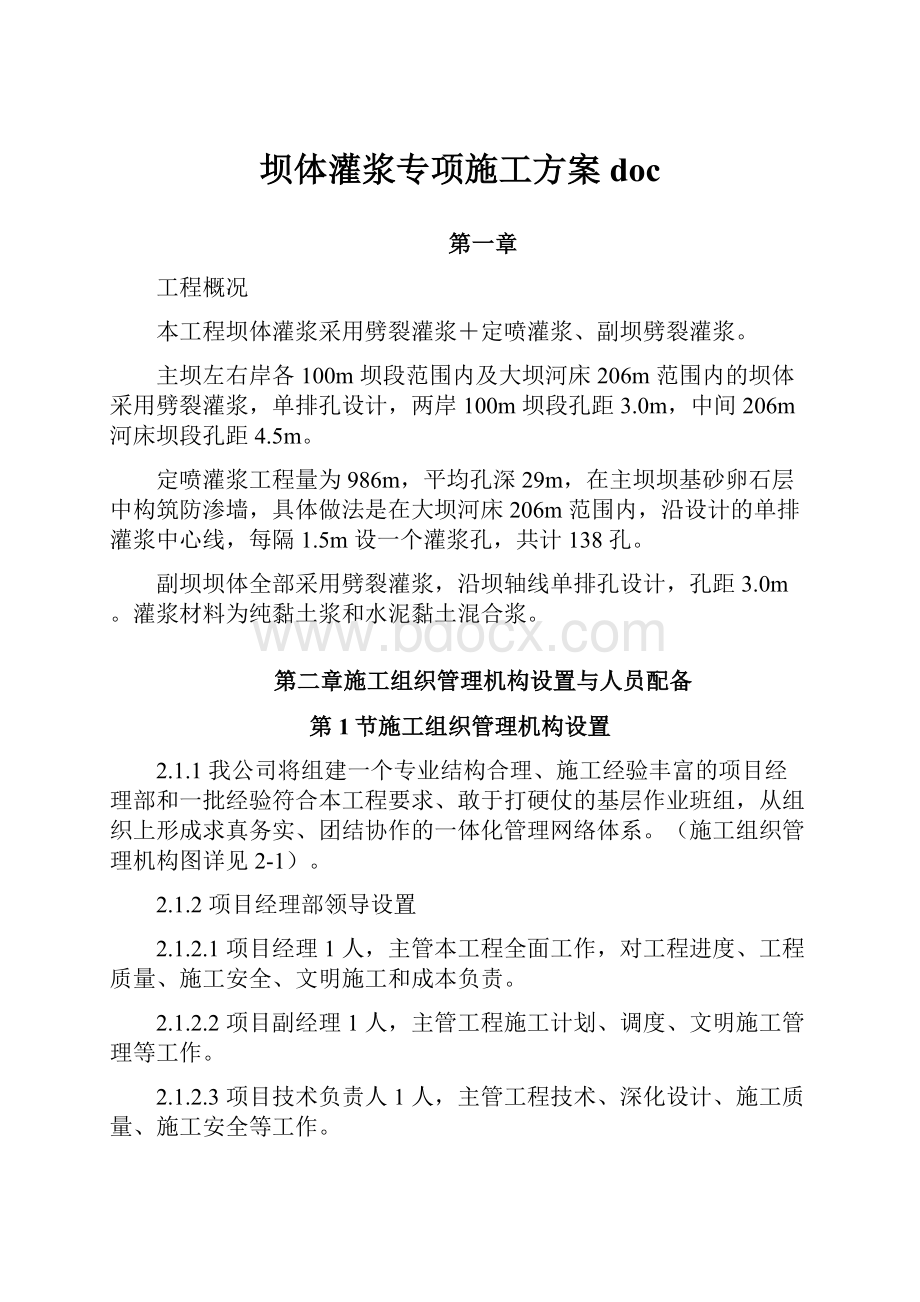 坝体灌浆专项施工方案doc.docx_第1页