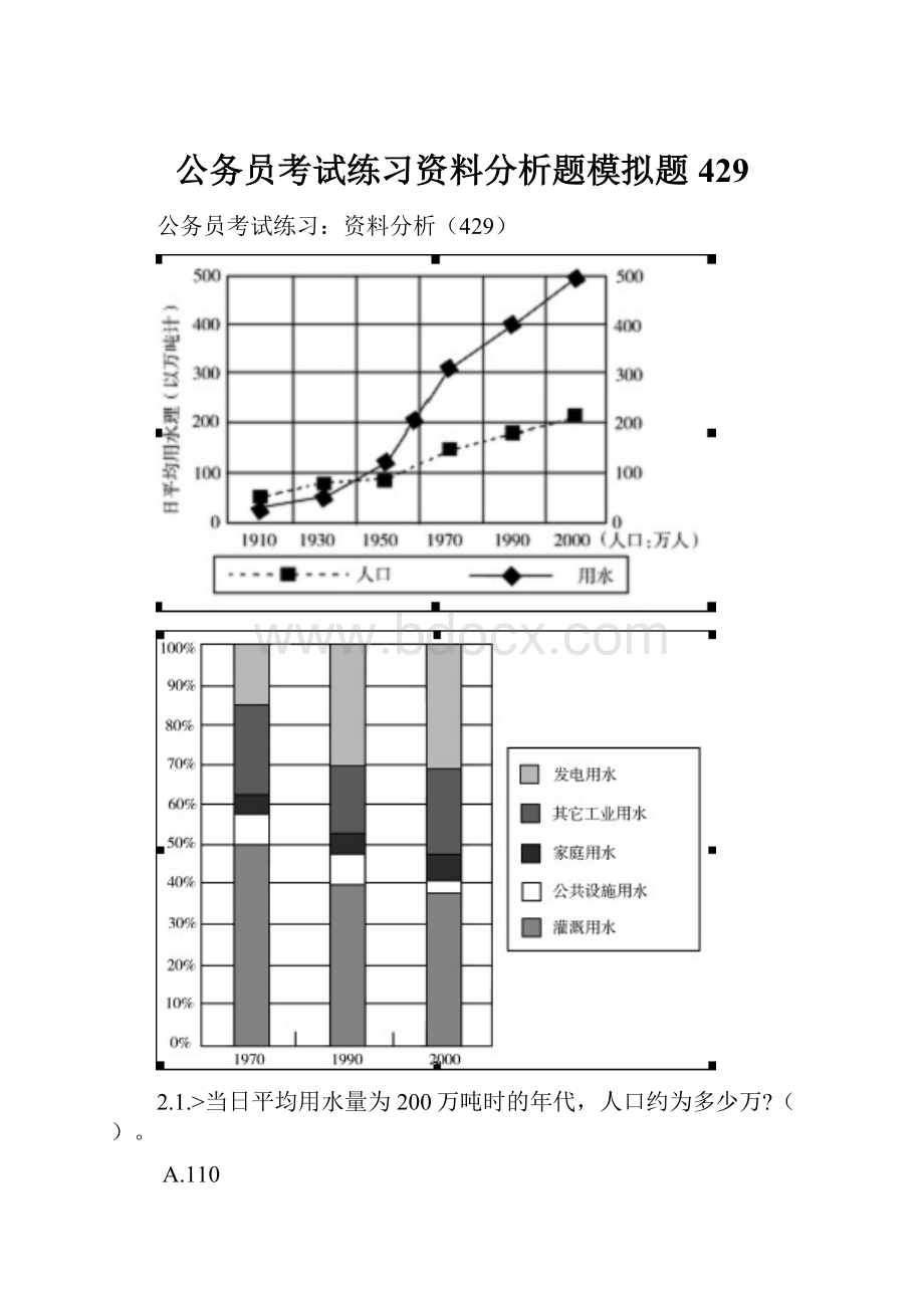 公务员考试练习资料分析题模拟题429.docx