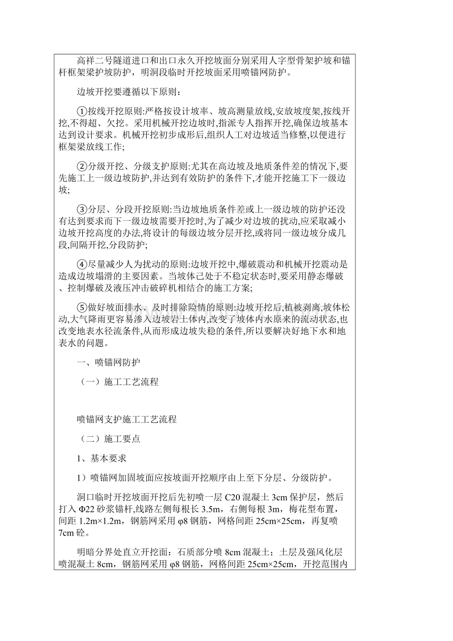 隧道边仰坡技术交底之欧阳体创编.docx_第2页