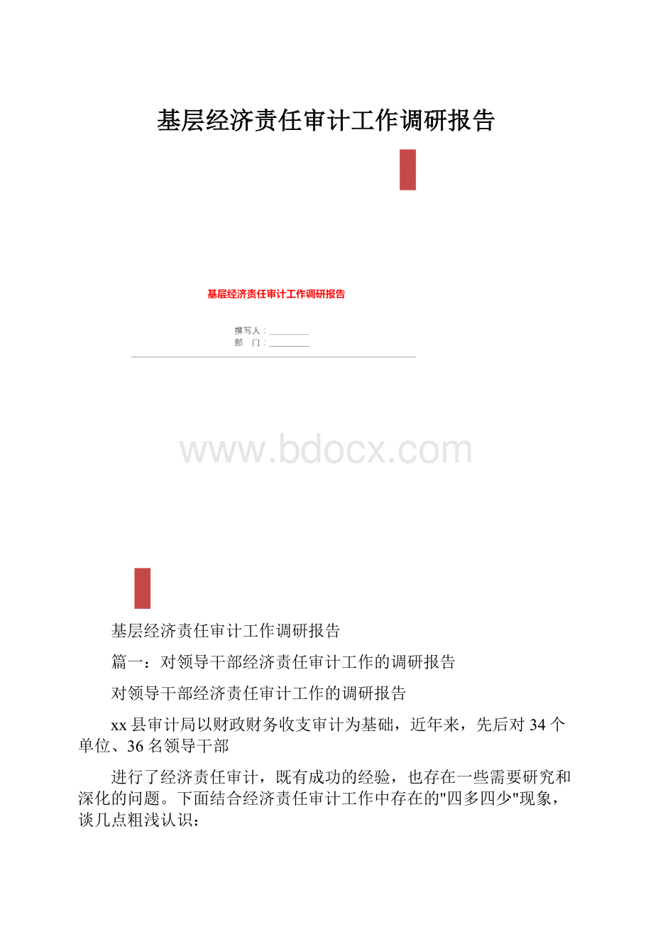 基层经济责任审计工作调研报告.docx