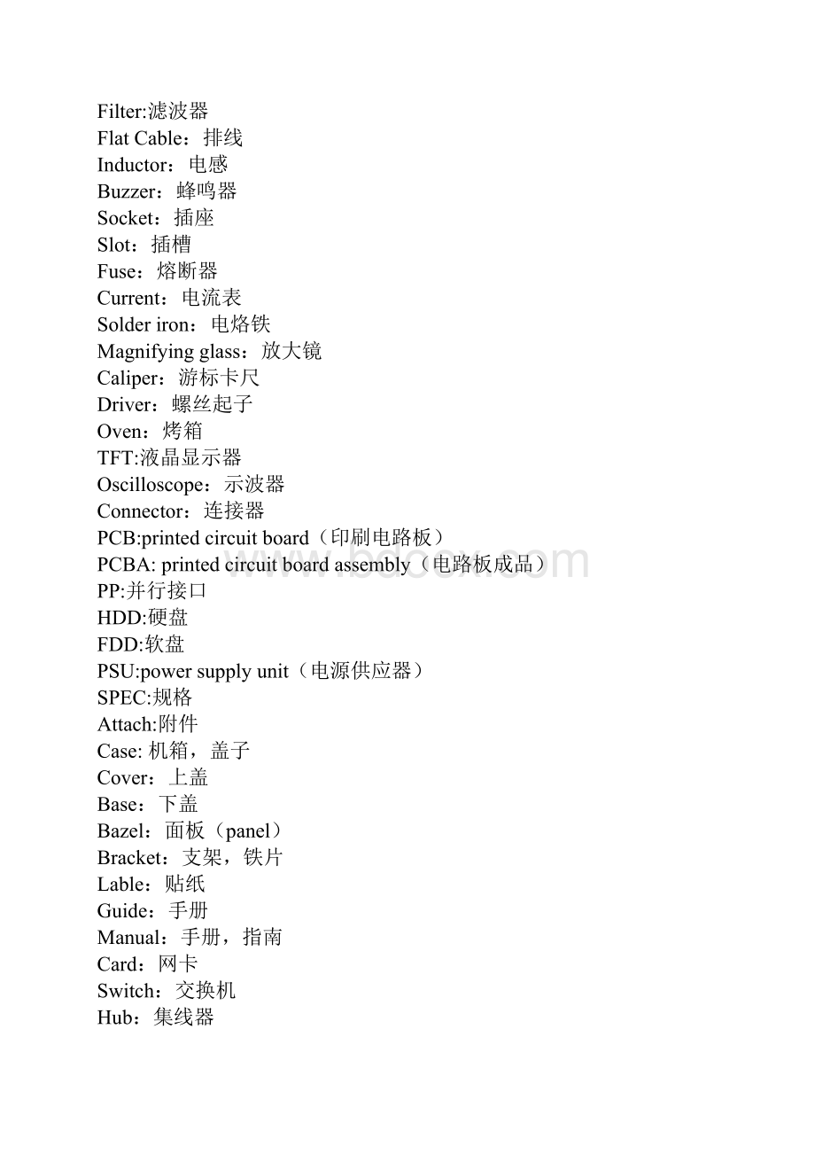 品质管理的英文术语大全.docx_第2页