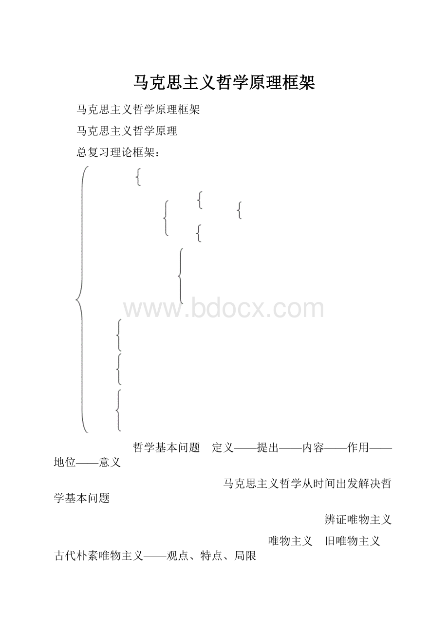 马克思主义哲学原理框架.docx