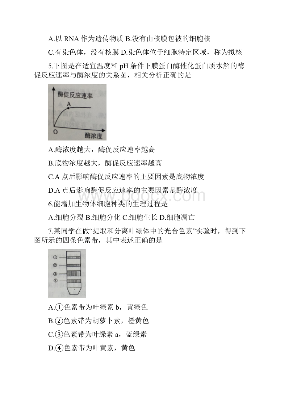 x227江苏省连云港市学年高一下学期期末考试生物试题.docx_第2页