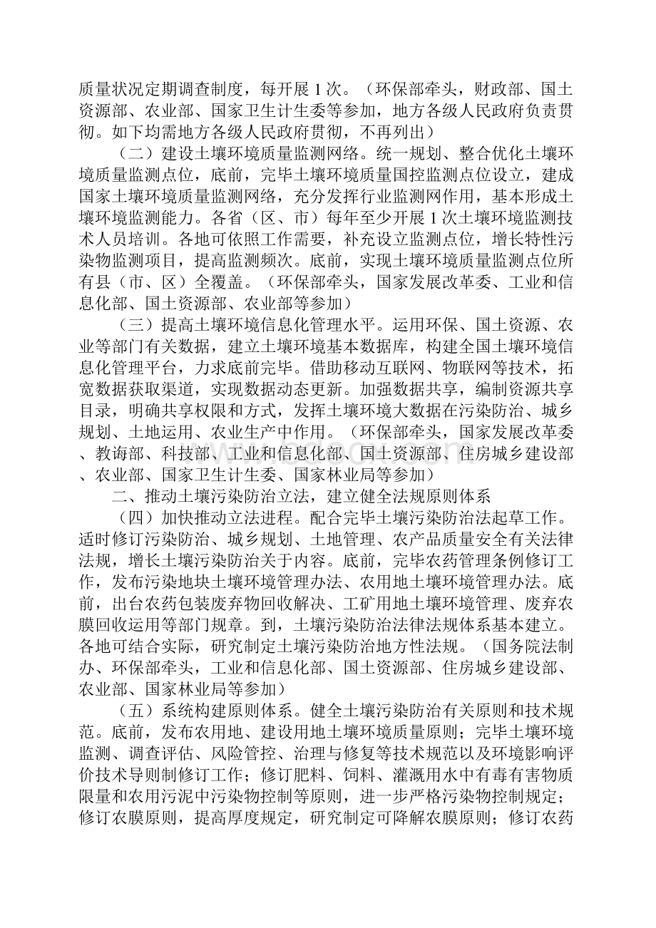 土壤污染防治行动计划土十条全文样本.docx_第2页