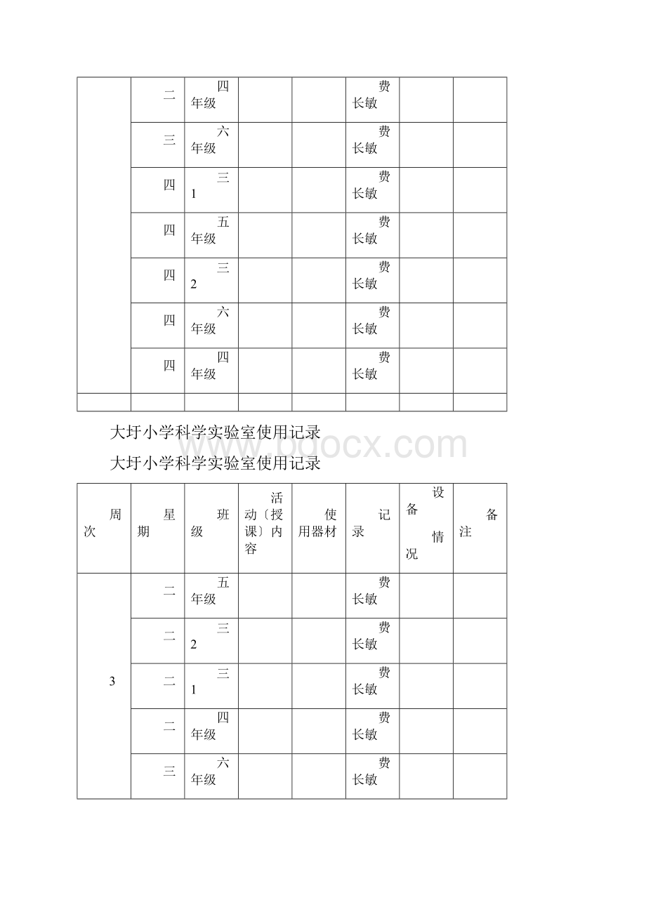 科学实验室使用记录簿表.docx_第2页