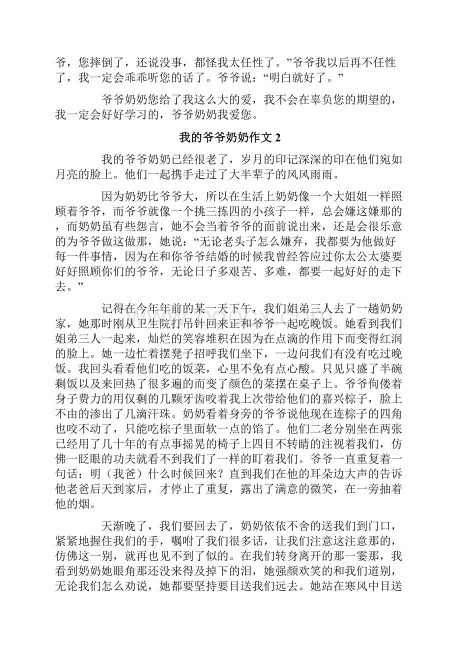 我的爷爷奶奶作文7篇.docx_第2页