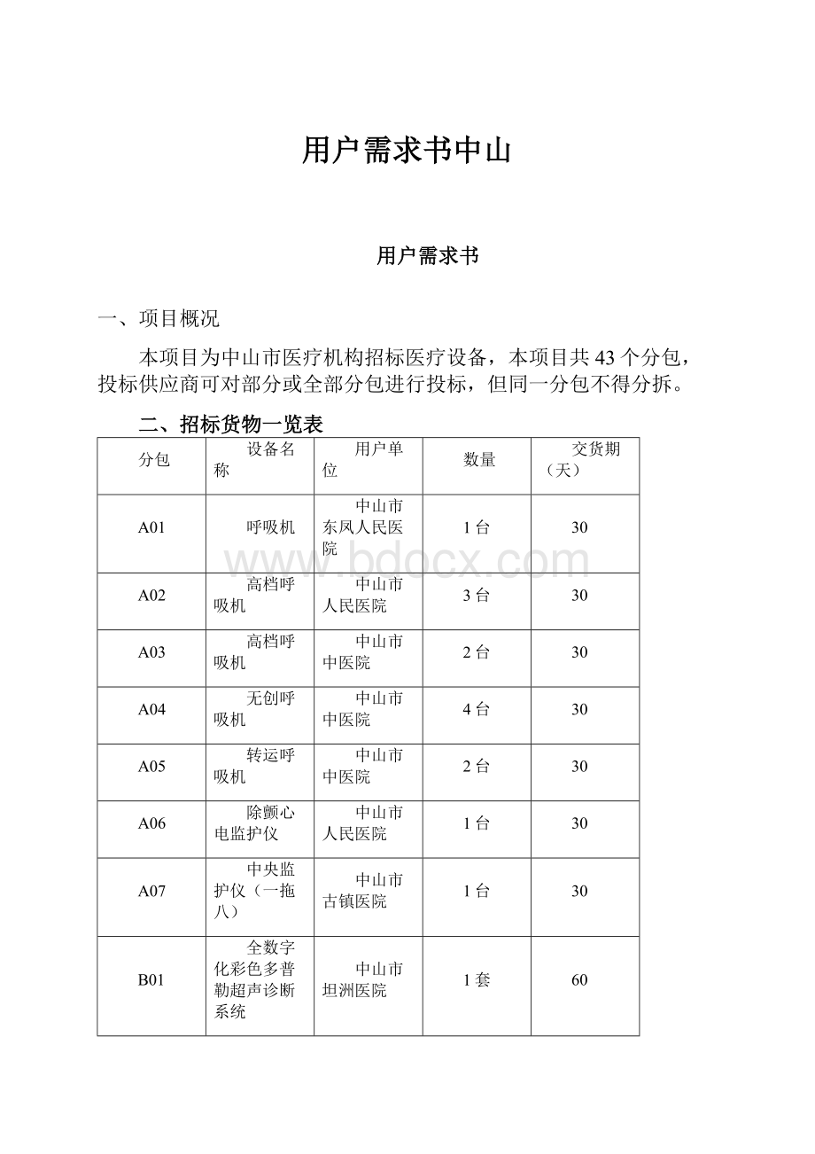 用户需求书中山.docx